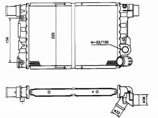 Recambio de radiador agua para fiat cinquecento (170) 1993-1998 siena referencia OEM IAM 46521746 58844 