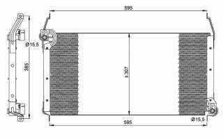 Recambio de condensador / radiador aire acondicionado para fiat brava (182) 1995-2002 referencia OEM IAM 46428863 35259 