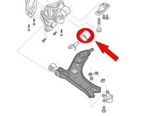 Recambio de soporte brazo suspension delantero derecho para seat ibiza (6l1) 2001-2009 referencia OEM IAM 6Q0407183A 783831 