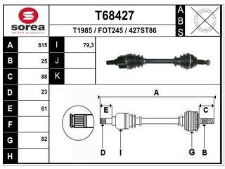 Recambio de transmision delantera izquierda para ford fusion (cbk) 2002-2013 ambiente referencia OEM IAM 1697493 F2130 