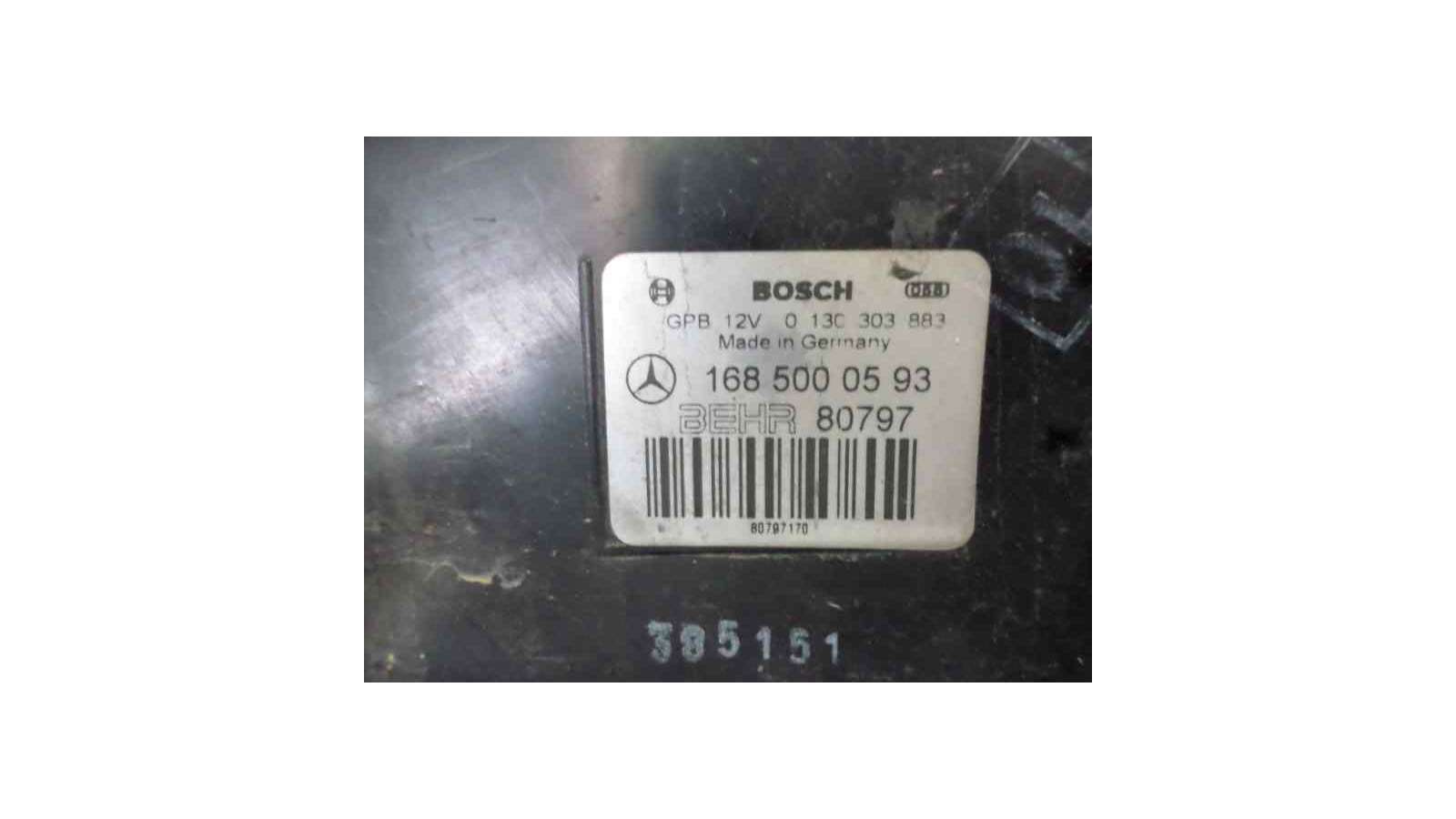 Recambio de electroventilador para mercedes-benz clase a (w168) 1997-2004 160 l (168.133) referencia OEM IAM 1685000593 80797  Recambio de electroventilador para mercedes-benz clase a (w168) 1997-2004 160 l (168.133) referencia OEM IAM 1685000593 80797