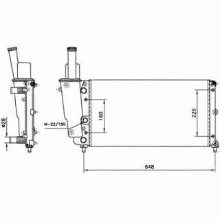 Recambio de radiador agua para lancia lancia y 1995-2003 elefantino referencia OEM IAM 46465021 58072 