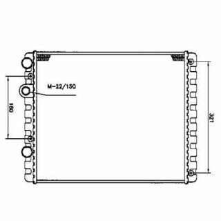 Recambio de radiador agua para volkswagen polo berlina (6n1) 1994-1999 concept referencia OEM IAM 6N0121253K 509519 