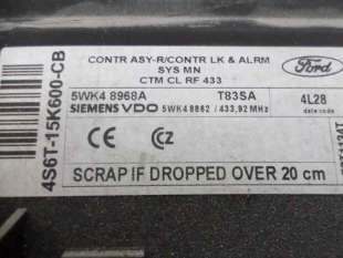 Recambio de centralita cierre para ford fiesta (cbk) 2001-2008 sport referencia OEM IAM 4S6T15K600CB   2