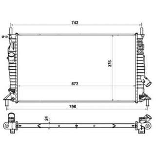 Recambio de radiador agua para mazda 3 berlina (bk) 2003-2009 referencia OEM IAM 1230987 55327 