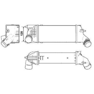Recambio de intercooler para citroën c5 berlina 2004-2008 audace referencia OEM IAM 0384G6 30277 