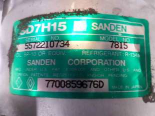 Recambio de compresor aire acondicionado para renault laguna (b56) 1998-2001 2.0 rt referencia OEM IAM 7700859676D 32279 5572210 2