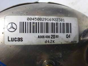 Recambio de servofreno para mercedes-benz clase a (w168) 1997-2004 170 cdi (168.008) referencia OEM IAM 0054301230 D42K  2