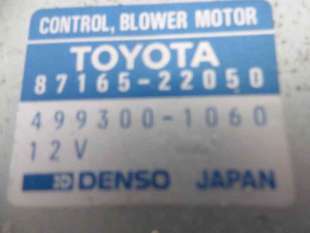 Recambio de resistencia calefaccion para toyota lexus is 200 (gxe10) 1998-2005 2.0 cat referencia OEM IAM 4993001060 8716522050  2