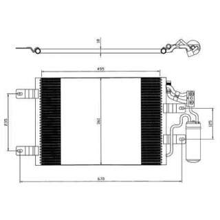 Recambio de condensador / radiador aire acondicionado para opel meriva 2006-2010 cosmo referencia OEM IAM 13148296 35646 