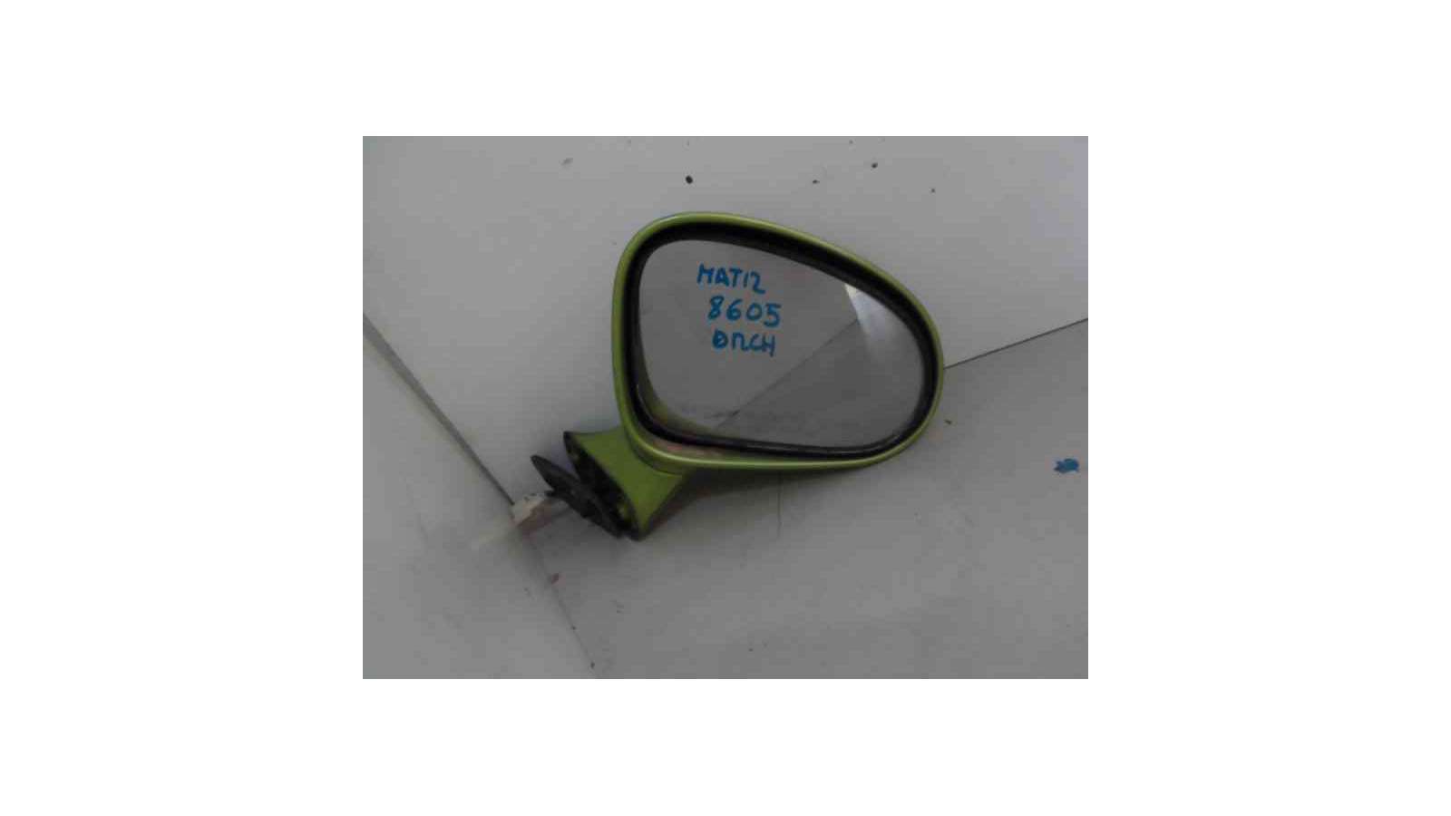 Recambio de retrovisor derecho para daewoo matiz 1997-2004 0.8 cat referencia OEM IAM 96380522S DW3207313  Recambio de retrovisor derecho para daewoo matiz 1997-2004 0.8 cat referencia OEM IAM 96380522S DW3207313