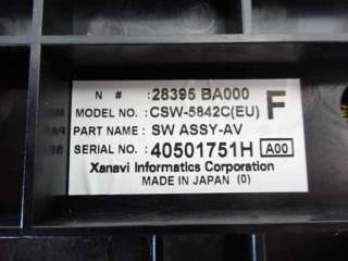 Recambio de mando climatizador para nissan primera berlina (p12) 2001-2007 visia referencia OEM IAM 28395BA000 40501751H 
