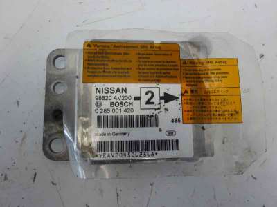 Recambio de centralita airbag para nissan primera berlina (p12) 2001-2007 visia referencia OEM IAM 98820AV200  