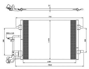 Recambio de condensador / radiador aire acondicionado para audi allroad quattro (4b5) 2000-2005 2.7 t referencia OEM IAM 4B02604