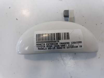 Recambio de maneta exterior trasera izquierda para toyota aygo (kgb/wnb) 2005-2015 city referencia OEM IAM 692400H011  