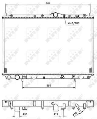 Recambio de radiador agua para volvo s40 berlina 1995-2005 1.6 referencia OEM IAM 8601843 509517 