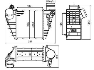 Recambio de intercooler para volkswagen golf iv berlina (1j1) 1997-2003 conceptline referencia OEM IAM 1H0145803F 30847 