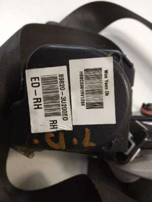 Recambio de cinturon seguridad trasero derecho para kia sportage 2010-2016 drive 4x2 referencia OEM IAM 898203U200ED   2