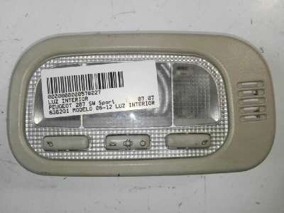 Recambio de luz interior para peugeot 207 sw 2007-2012 sport referencia OEM IAM 6362Q1  