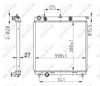 Recambio de radiador agua para peugeot 1007 2005-2010 dolce referencia OEM IAM 1330E6 50429 