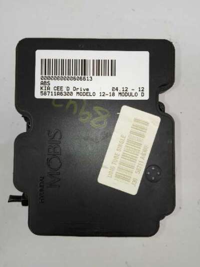 Recambio de abs para kia cee´d 2012-2018 drive referencia OEM IAM 58711A6300  