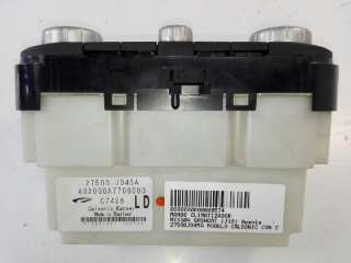 Recambio de mando climatizador para nissan qashqai (j10) 2007-2014 acenta referencia OEM IAM 27500JD45A  