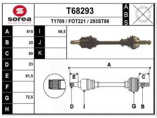Recambio de transmision delantera izquierda para ford fusion (cbk) 2002-2013 elegance referencia OEM IAM 1142795 F2126 