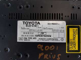 Recambio de sistema audio / radio cd para toyota prius (nhw20) 2003-2009 1.5 cat referencia OEM IAM 86120472401  