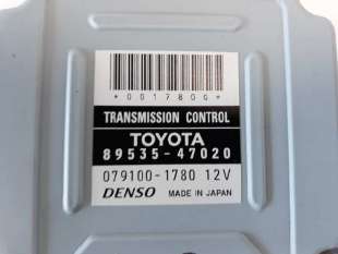 Recambio de centralita cambio automatico para toyota prius (nhw20) 2003-2009 1.5 cat referencia OEM IAM 8953547020 791001780  2