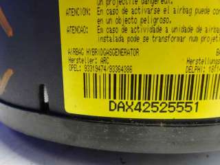 Recambio de airbag delantero izquierdo para opel meriva 2003-2008 cosmo referencia OEM IAM 93319474 93364386 18114955
