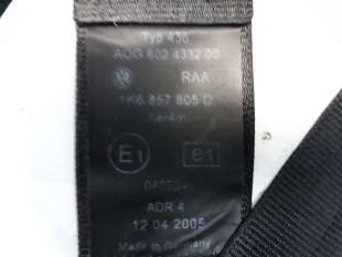 Recambio de cinturon seguridad trasero izquierdo para volkswagen golf v berlina (1k1) 2003-2008 trendline referencia OEM IAM 606 2