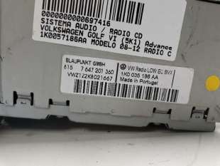 Recambio de sistema audio / radio cd para volkswagen golf vi (5k1) 2008-2012 advance referencia OEM IAM 1K0057186AA 815764720136 2
