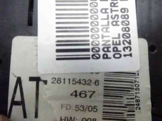 Recambio de pantalla multifuncion para opel astra gtc 2004-2008 sport referencia OEM IAM 13208089 281154326 