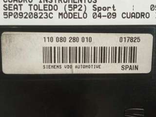 Recambio de cuadro instrumentos para seat toledo (5p2) 2004-2009 sport referencia OEM IAM 5P0920823C 110080280010 