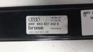 Recambio de elevalunas delantero derecho para audi a4 ber. (b8) 2007-2015 basis referencia OEM IAM 8K0837462E 106022815  2