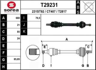 Recambio de transmision delantera izquierda para citroën c-elysée 2012- seduction referencia OEM IAM 1608419280 C1646 