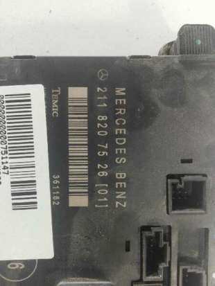 Recambio de modulo electronico para mercedes-benz clase e (w211) berlina 2002-2009 2.2 cdi cat referencia OEM IAM 2118207526   2