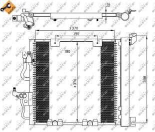 Recambio de condensador / radiador aire acondicionado para opel astra h ber. 2006-2010 enjoy referencia OEM IAM 13129195 35598 