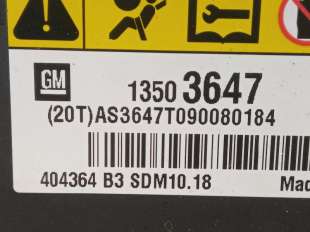 Recambio de centralita airbag para opel insignia berlina 2008-2017 cosmo referencia OEM IAM 13503647 AS3647T090080184 404364B3SD 2
