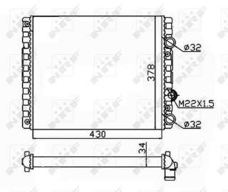 Recambio de radiador agua para volkswagen polo berlina (6n2) 1999-2002 trendline referencia OEM IAM 6N0121253K 509519 
