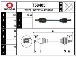Recambio de transmision delantera izquierda para opel corsa e 2014- selective referencia OEM IAM 13149830 O1248 