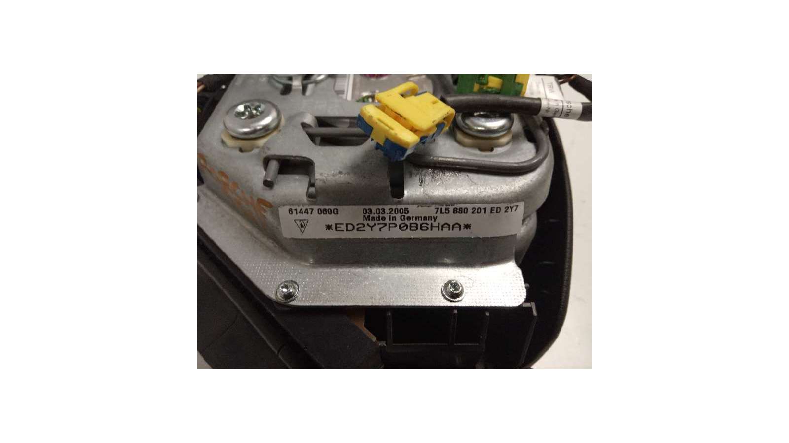 Recambio de kit airbag para porsche cayenne (typ 9pa) 2002-2007 s referencia OEM IAM 95555210904   Recambio de kit airbag para porsche cayenne (typ 9pa) 2002-2007 s referencia OEM IAM 95555210904