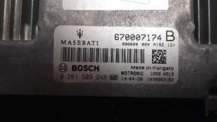 Recambio de centralita motor uce para maserati ghibli 2013- s q4 referencia OEM IAM 670007174 0261S09248  2