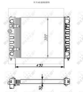 Recambio de radiador agua para seat ibiza (6k) 1993-1999 1.4 referencia OEM IAM 6K0121253AG 54686 