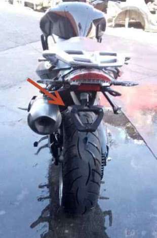 Recambio de portamatriculas para bmw f 800 r 2008-2015 800 r referencia OEM IAM 4662852681702   2