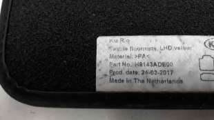 Recambio de juego alfombrillas para kia rio (yb) 2016- concept referencia OEM IAM H8143ADE00   2