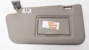 Recambio de parasol izquierdo para nissan micra (k12e) 2002-2011 1.2 cat referencia OEM IAM   