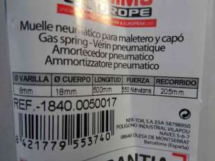 Recambio de amortiguadores maletero / porton para universal universal - universal referencia OEM IAM 50CM550N 18400050017 PU0555 2