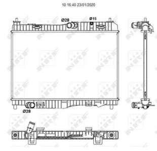 Recambio de radiador agua para ford tourneo courier (c4a) 2013- trend referencia OEM IAM 8718042111128 53044 69233