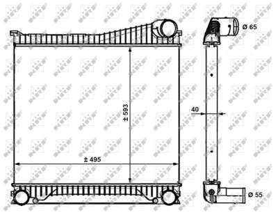 Recambio de intercooler para land rover discovery 4 2009-2016 tdv6 se referencia OEM IAM AH329L440 30913 
